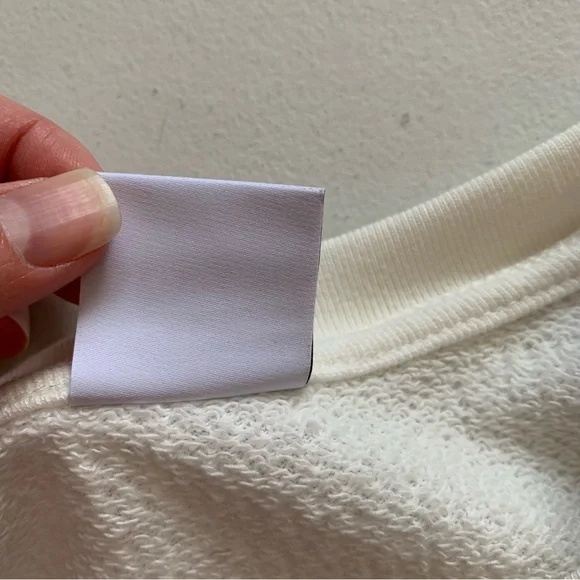 Hill House Size Medium Cream Off-White Raglan Sleeve Pullover Sweatshirt NWOT - Picture 8 of 15